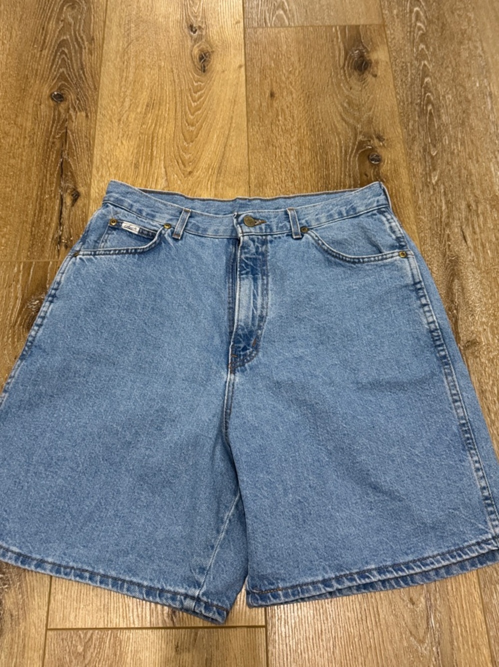 Vintage chic  Jean jorts with Brass Rivets